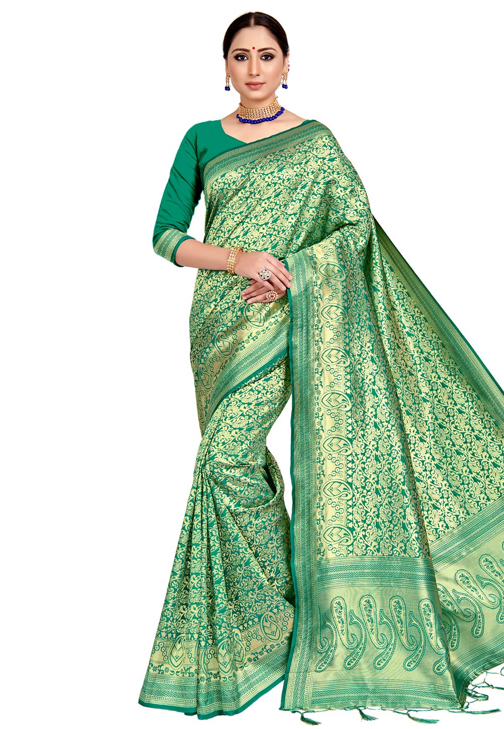 Green Kanjivaram Silk Festival Wear Saree 205257