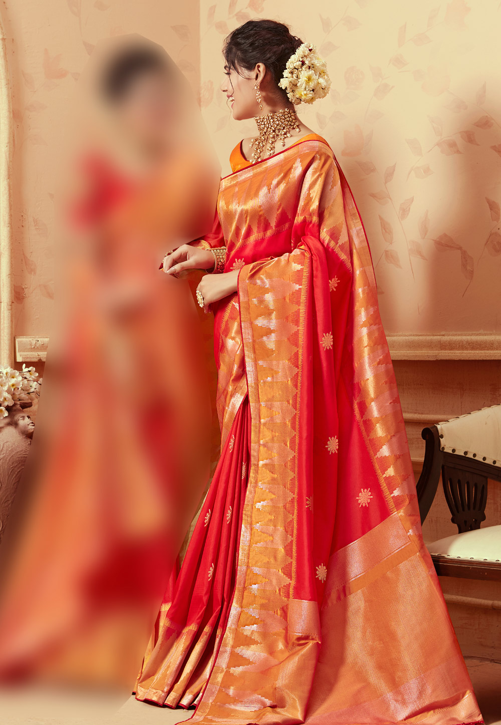 Pink Banarasi Silk Festival Wear Saree 193936