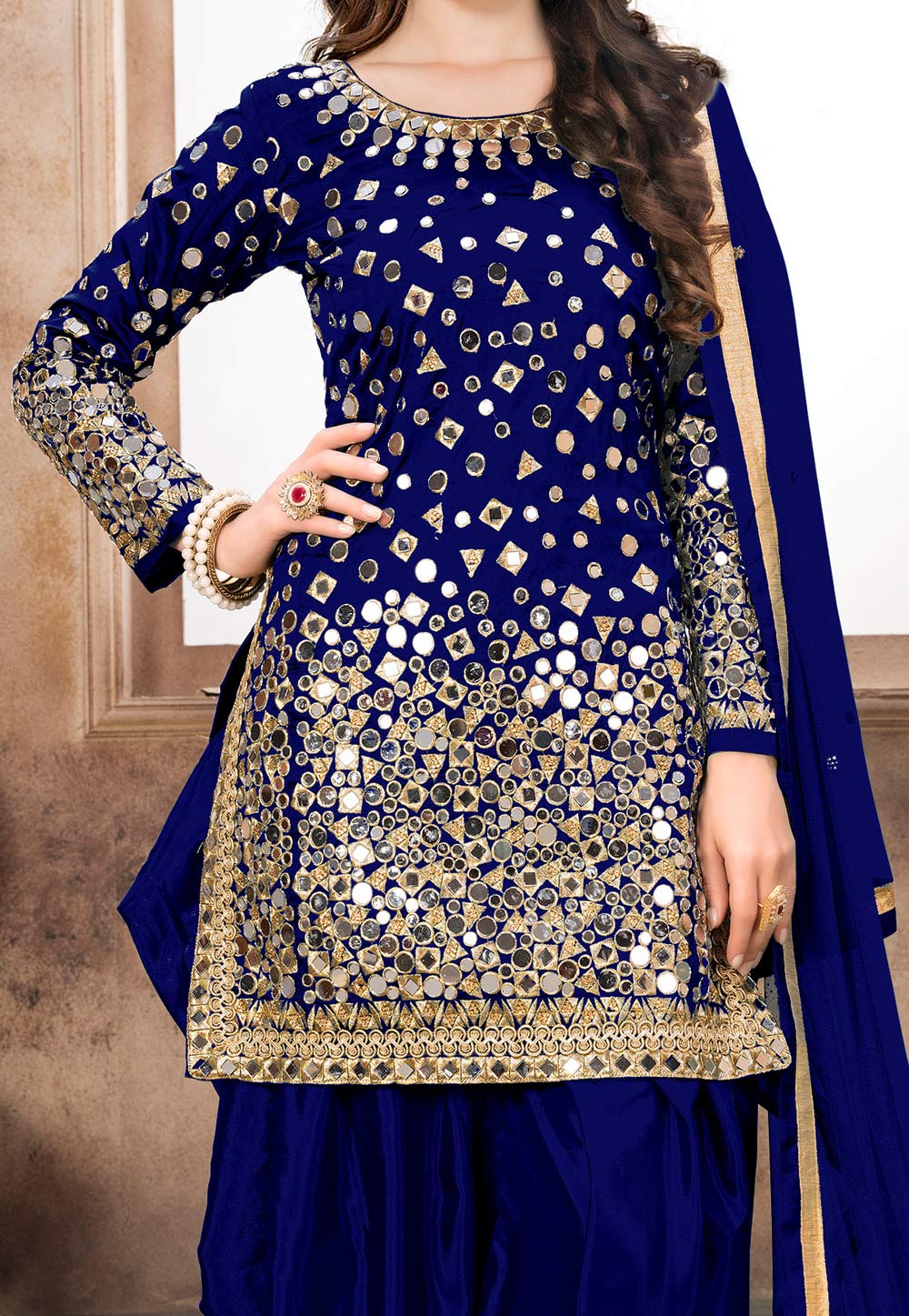 Blue punjabi dress best sale