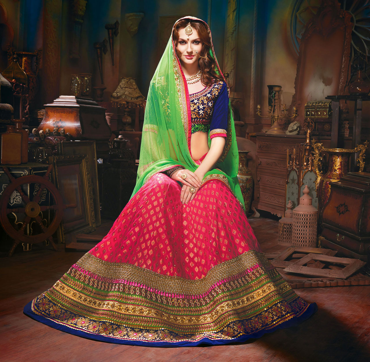 Banarasi Silk Wedding Party Wear Lehenga Choli 42638