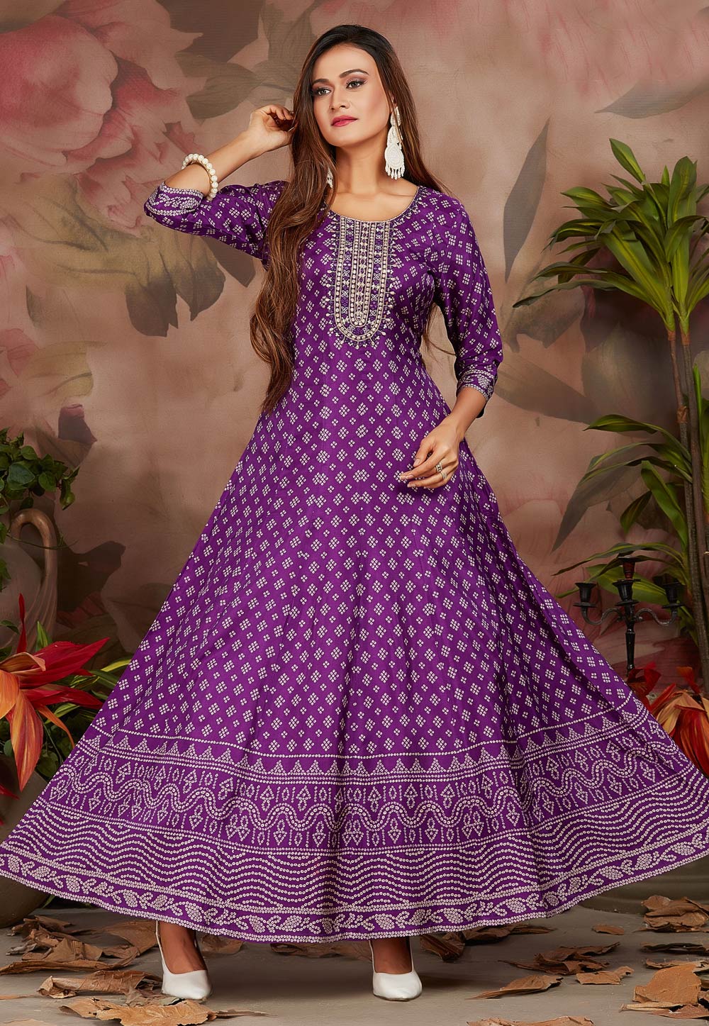 Purple Silk Gown 255281