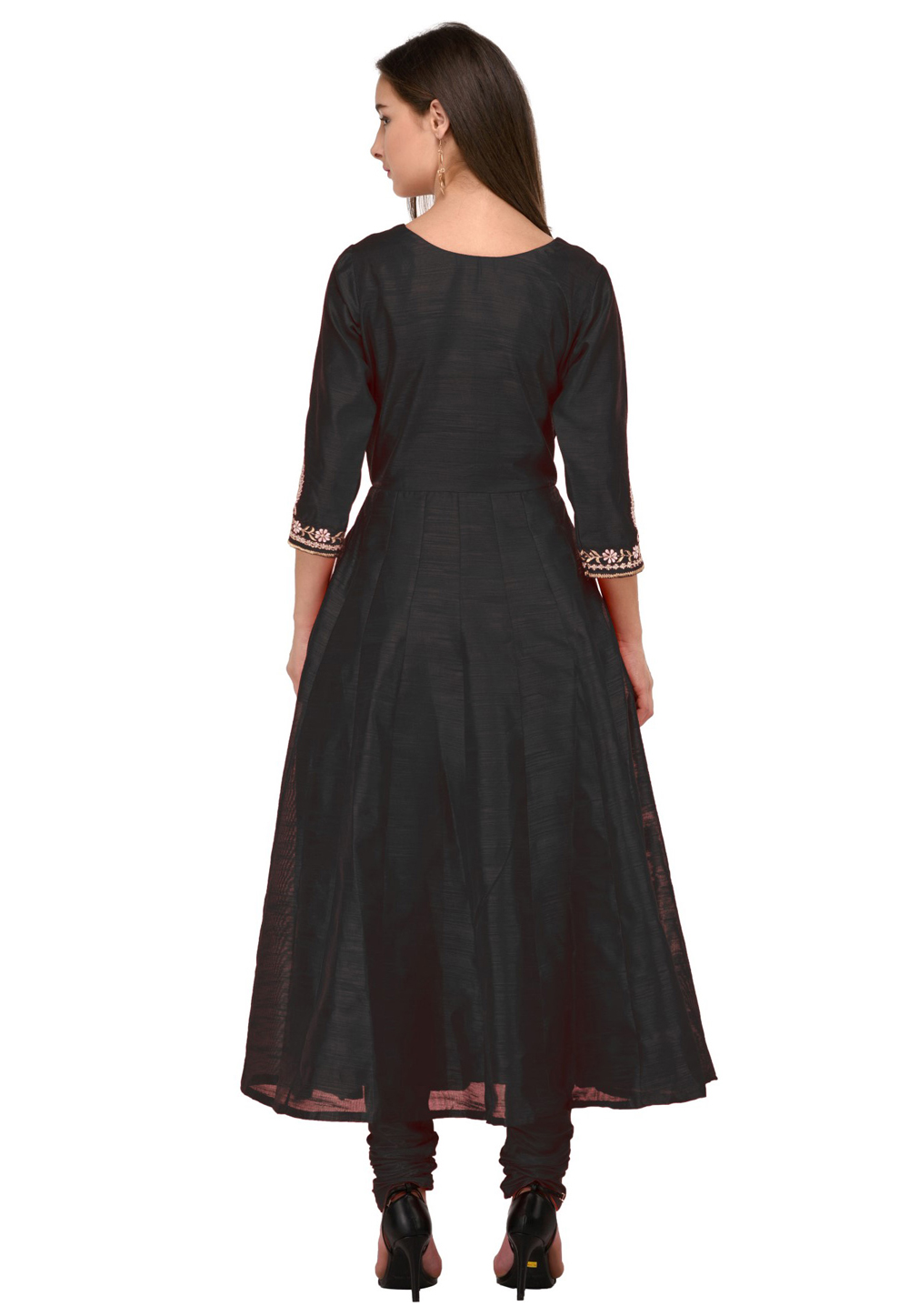 Black Mirror Embellished Anarkali Kurta - L | Indian dresses online,  Traditional indian outfits, Anarkali kurta