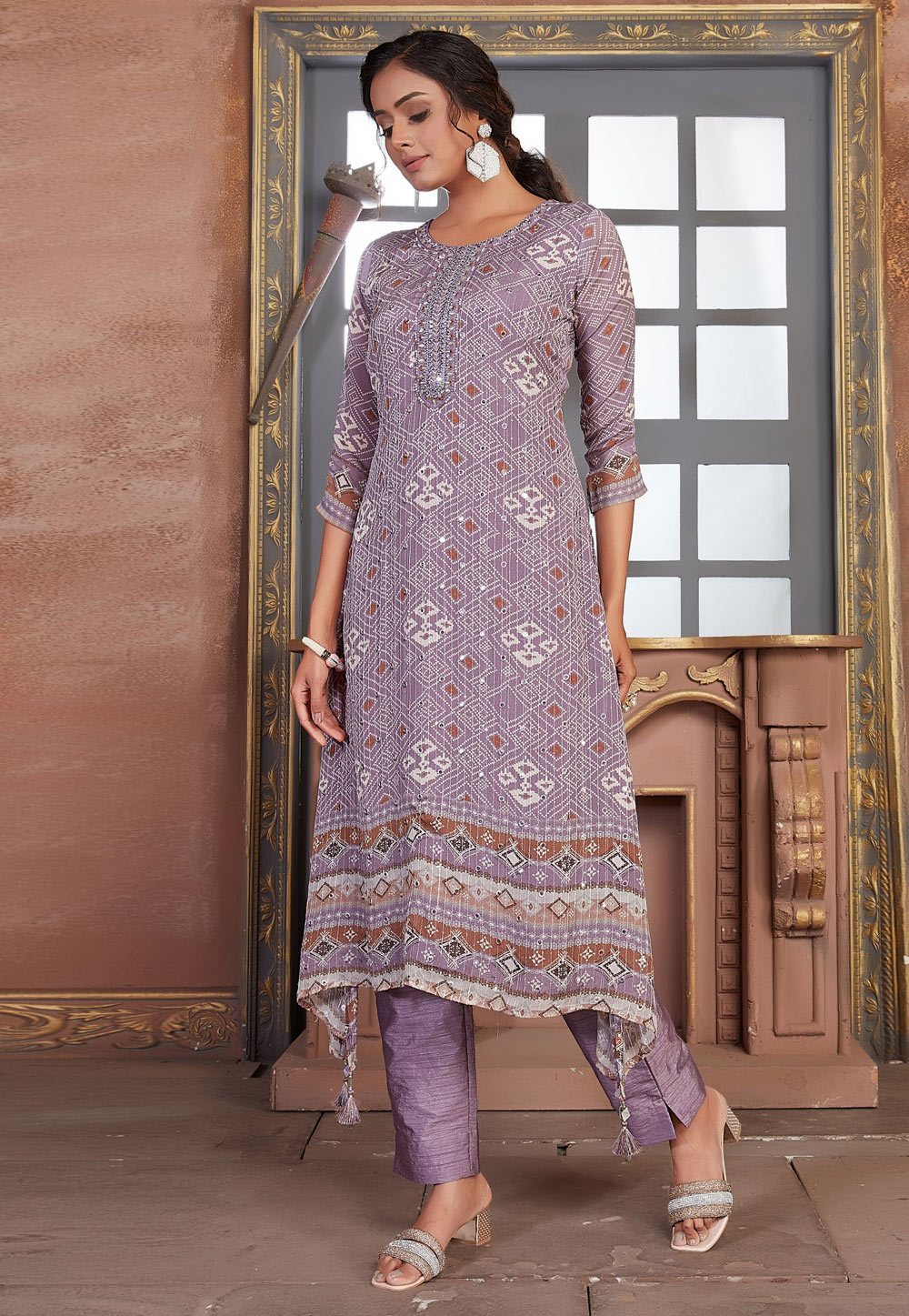 Buy celebrity approved collection of chiffon suit online in Delhi | Clasf  fashion