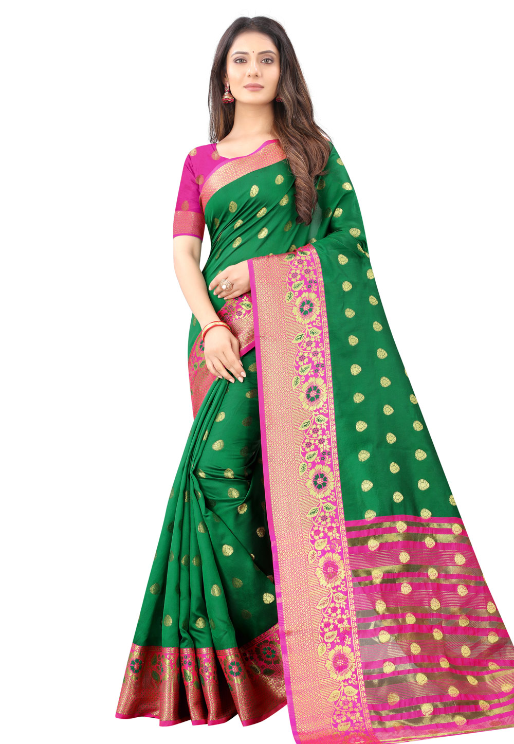 Green Kanjivaram Silk Festival Wear Saree 226158