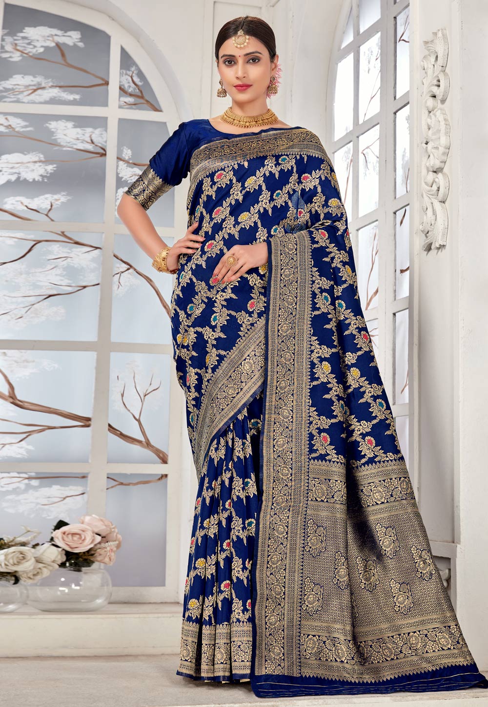 Banarasi Sarees Collection - 30 Latest Designs for Traditional Look | Saree  designs, Saree look, Banarasi sarees