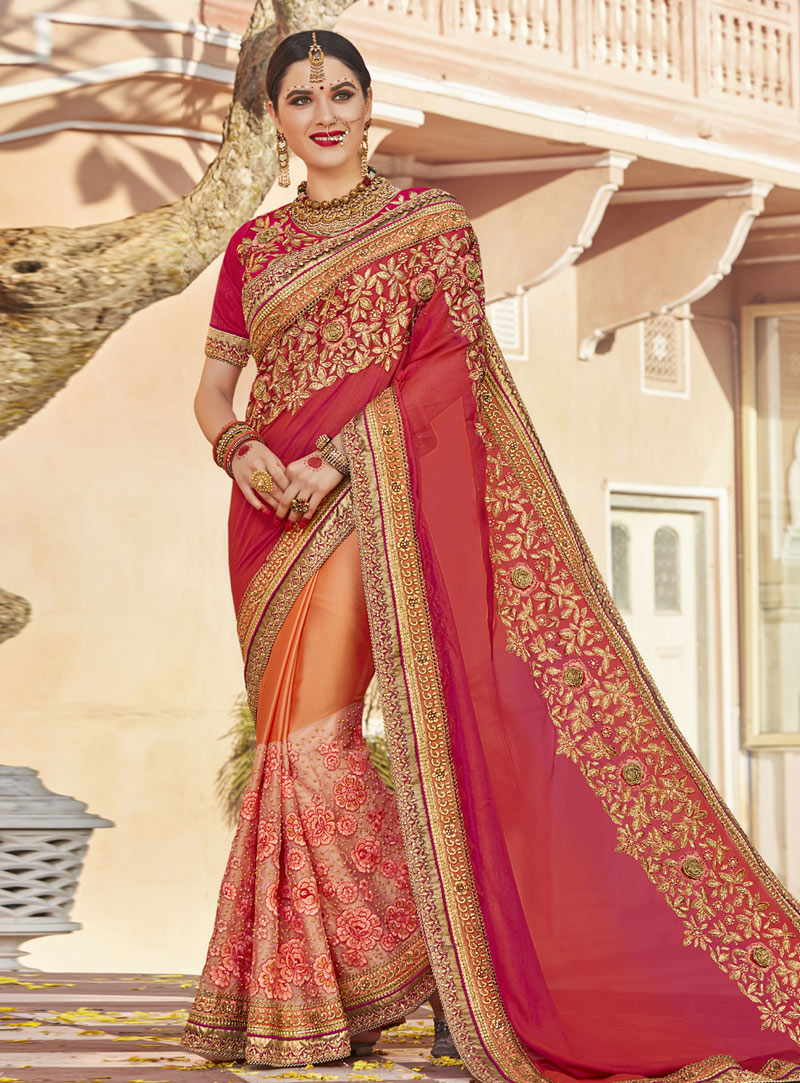 Red Art Silk Festival Wear Saree 148704