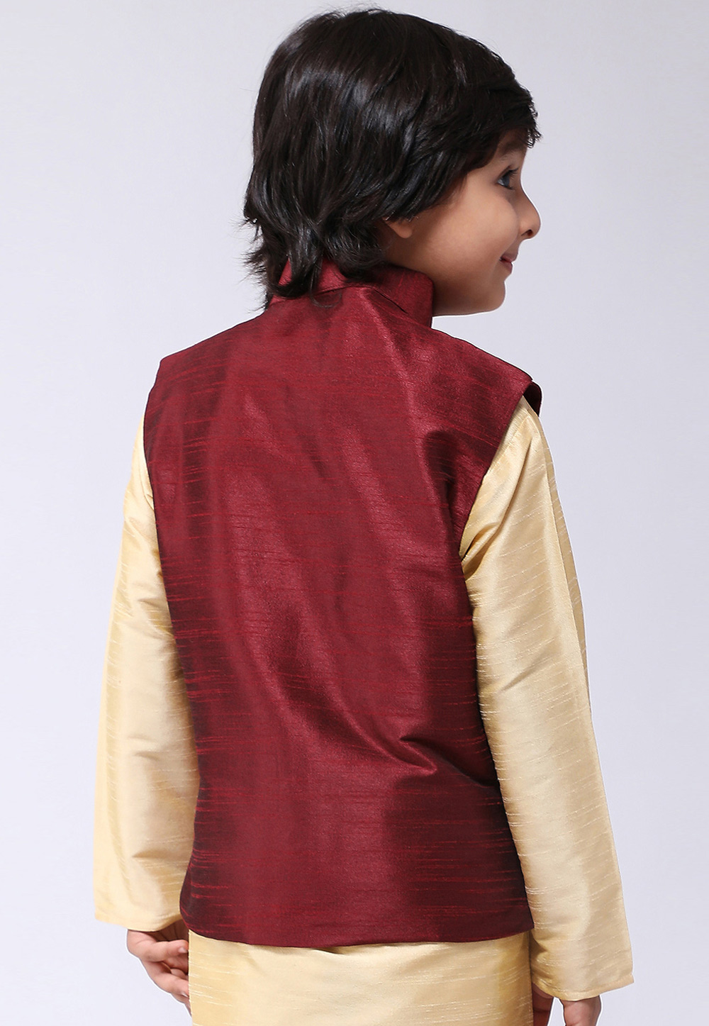 Kurta pajama with leather on sale jacket