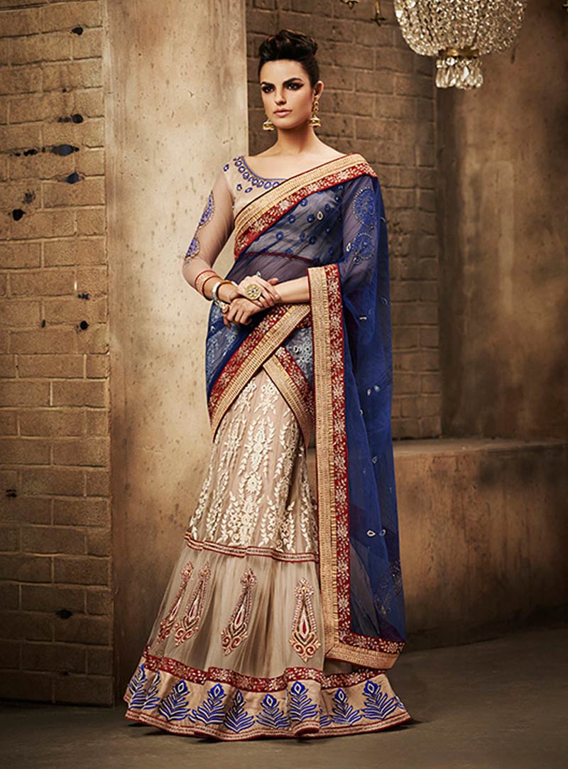 30 Latest Lehenga Saree Designs to Try (2022) - Tips and Beauty