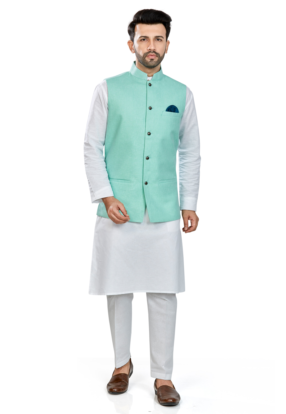 BE ACTIVE Linen Blend Solid Pattern Trendy Comfortable Stylish Full Sleeve Kurta  Pajama Set with Latest Jacket Nehru Style Koti for Men's Ethnic Wear Orange  : Amazon.in: Fashion