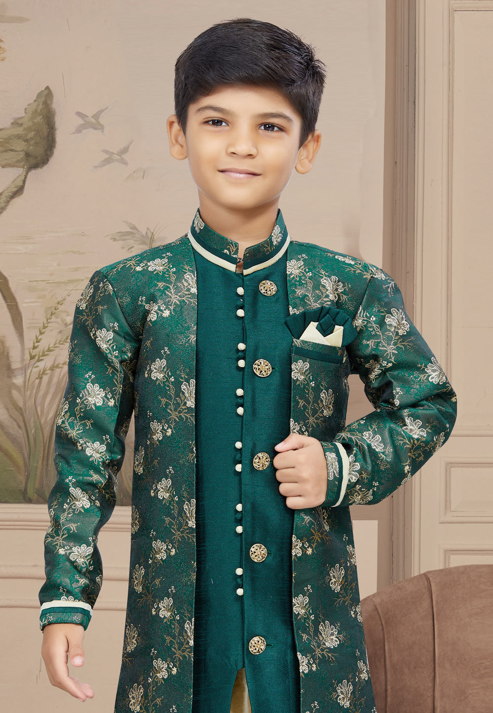 Buy Boys Sherwani Suit With Pyjama And Pant Dress Indian Wedding Party Wear  Toddler Infant Ethnic Bollywood Traditional Kurta Pajama - NAVY BLUE &  MAROON - 6-7 Years (SC-08-NBMRN-6-7YR) Online at desertcartINDIA