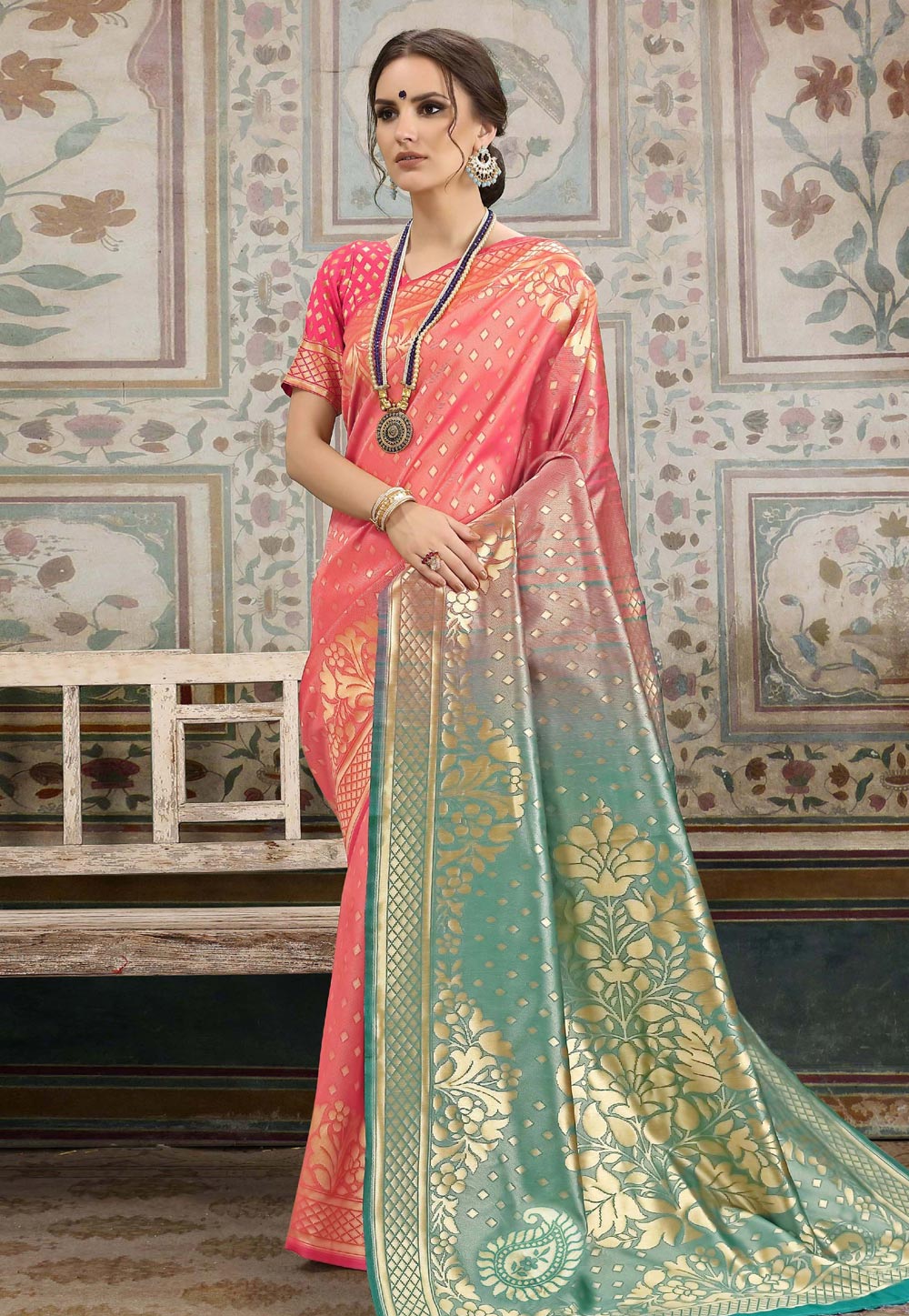Pink Kanjivaram Silk Festival Wear Saree 168344