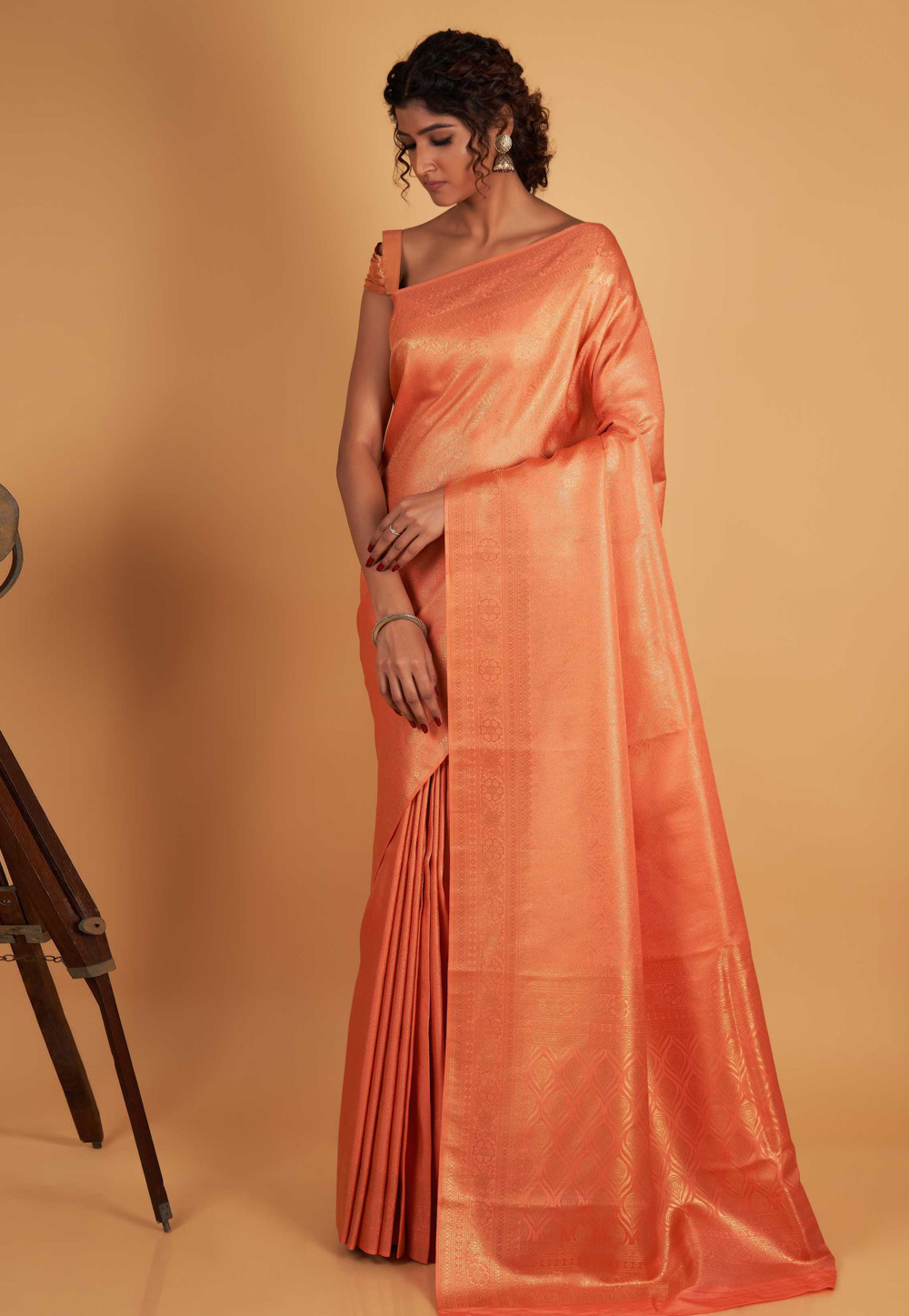 Peach Kanjivaram Silk Saree 267983