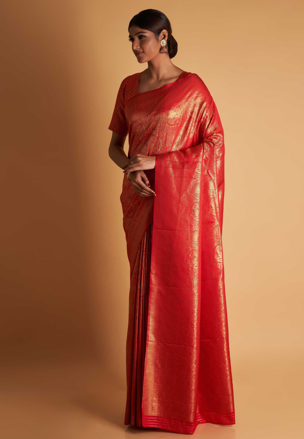 Red Kanjivaram Silk Saree 268196