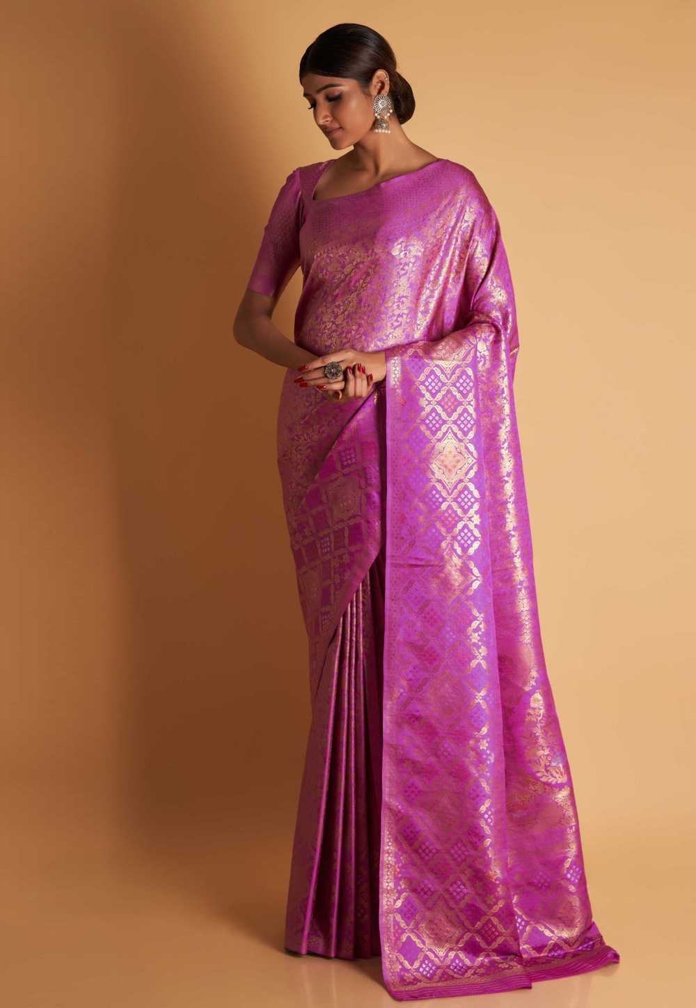 Violet Kanjivaram Silk Saree 268753
