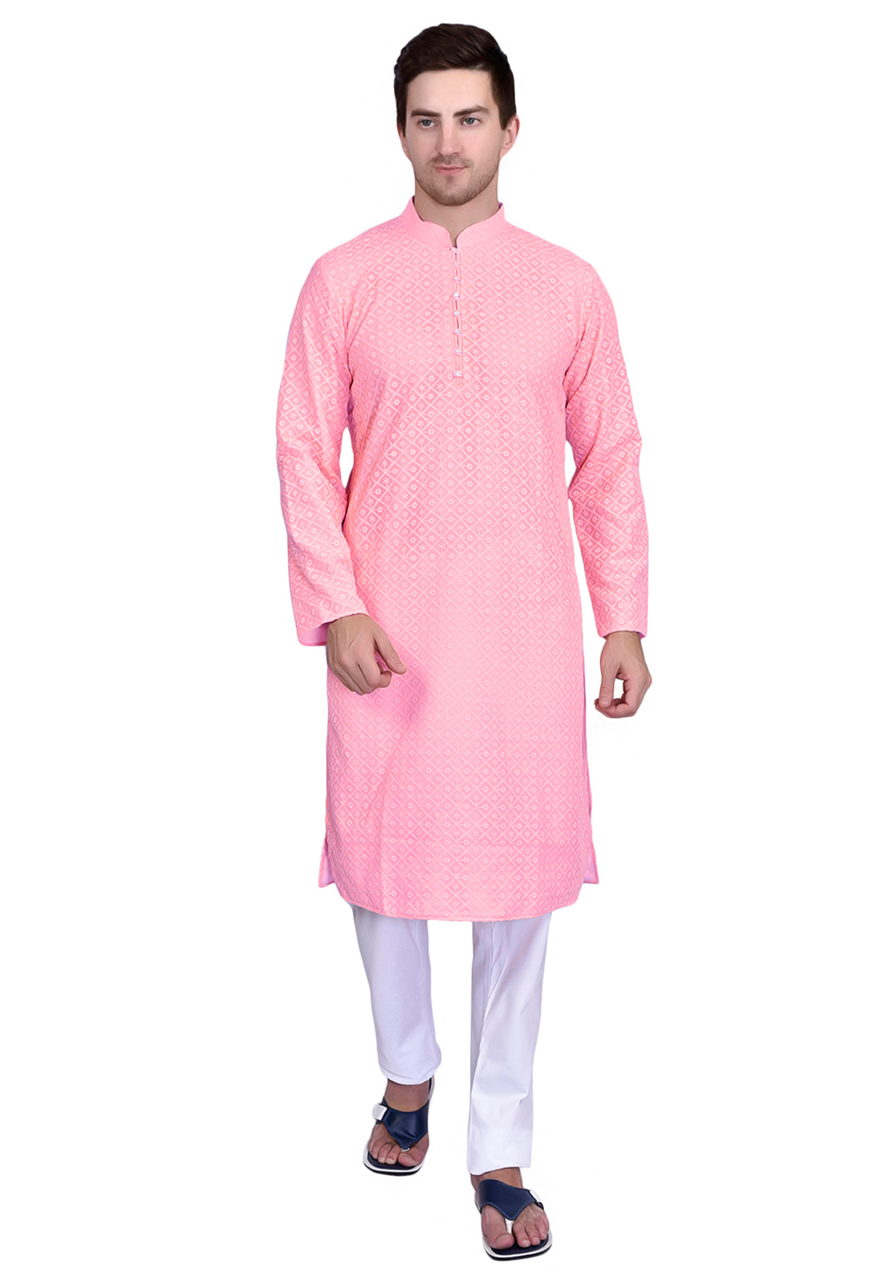 Pink Georgette Kurta Pajama 248688