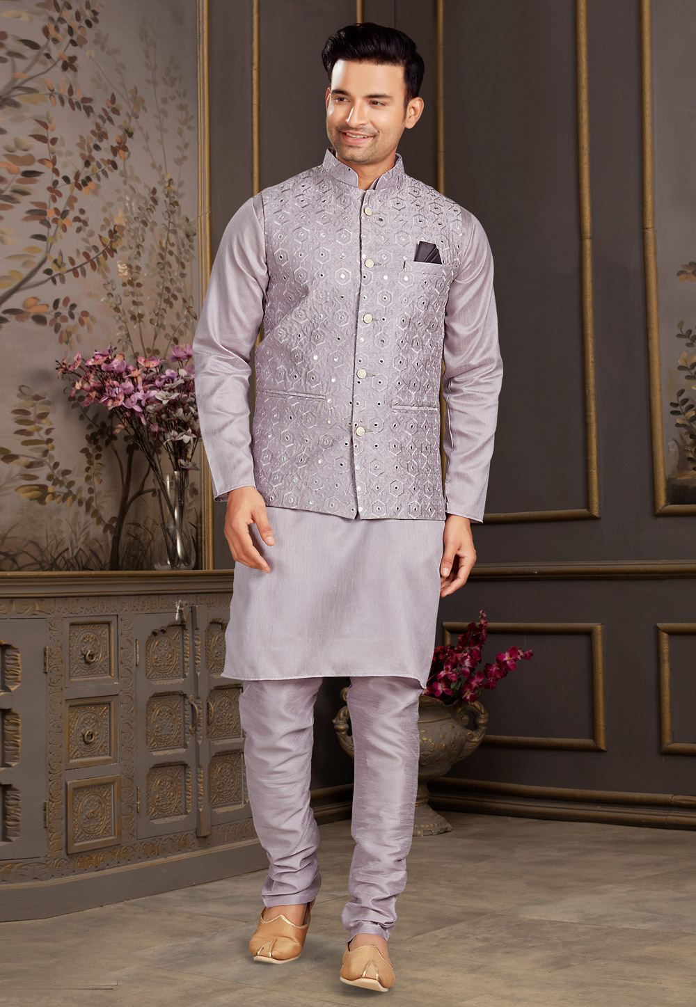 Buy Hang Up Purple Linen Regular Fit Blazer for Mens Online @ Tata CLiQ