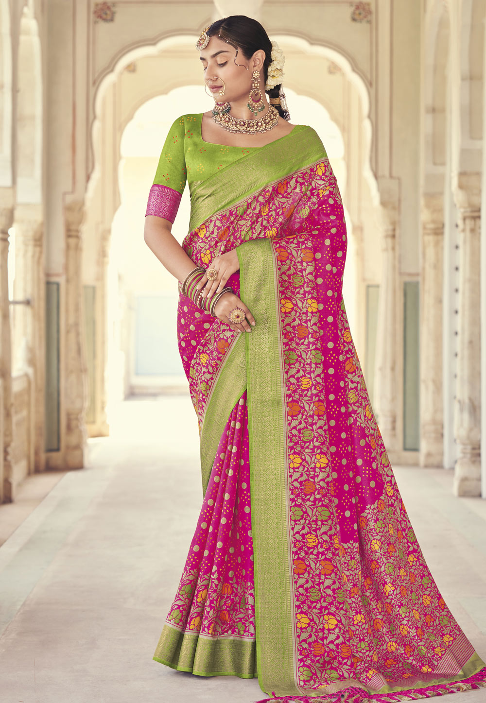 Pink Patola Silk Patola Saree 265504