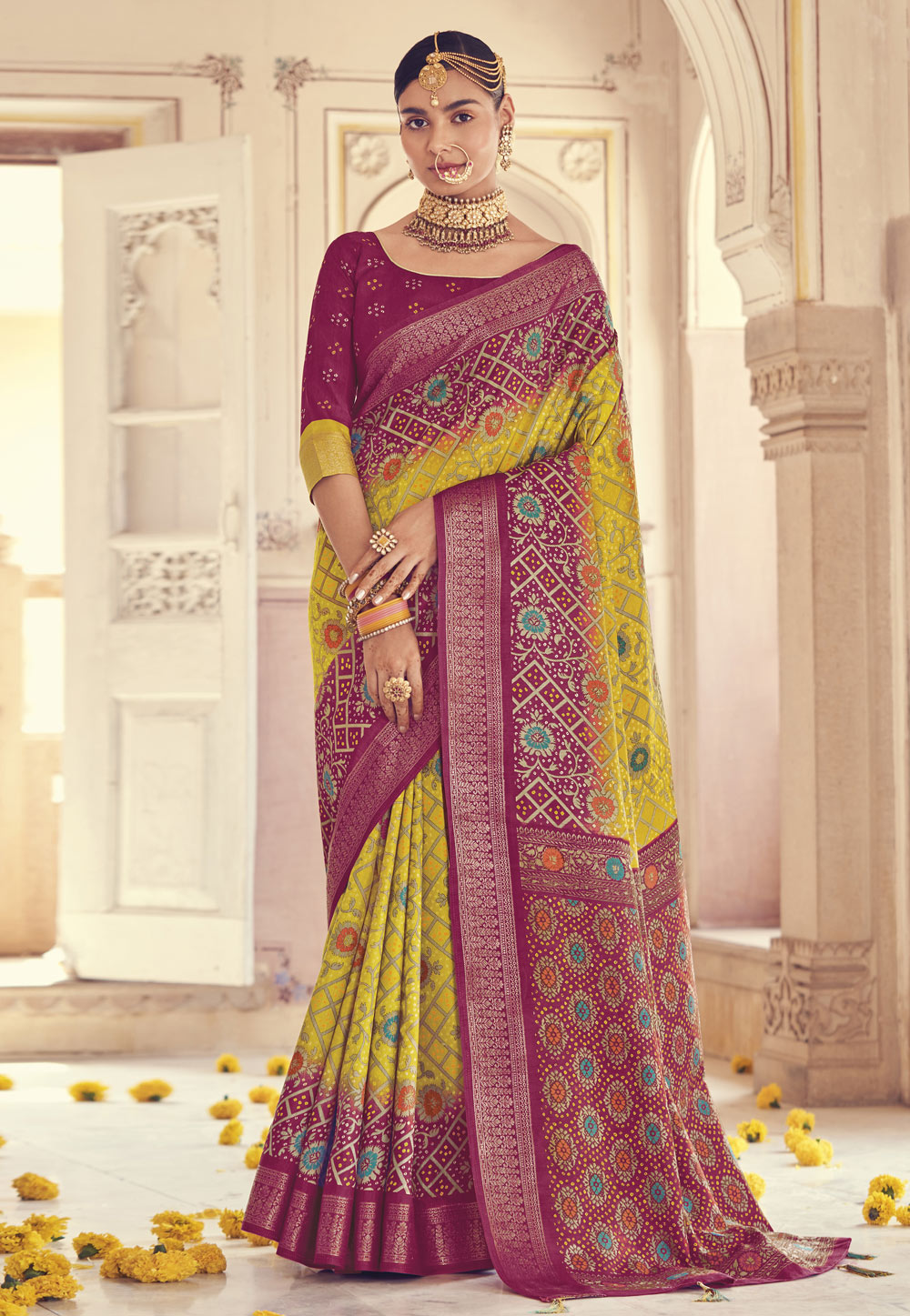 Yellow Patola Silk Patola Saree 265506