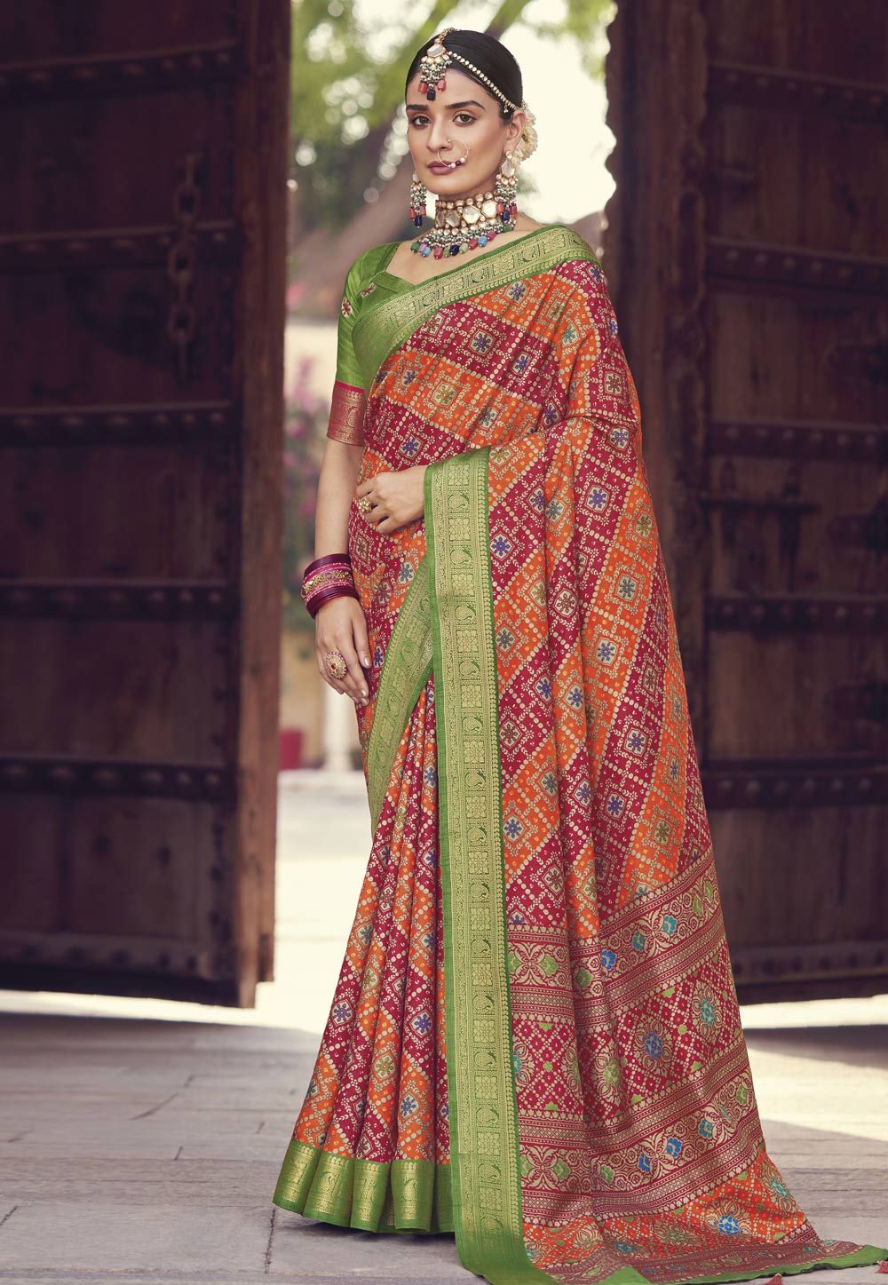 Orange Patola Silk Patola Saree 265510