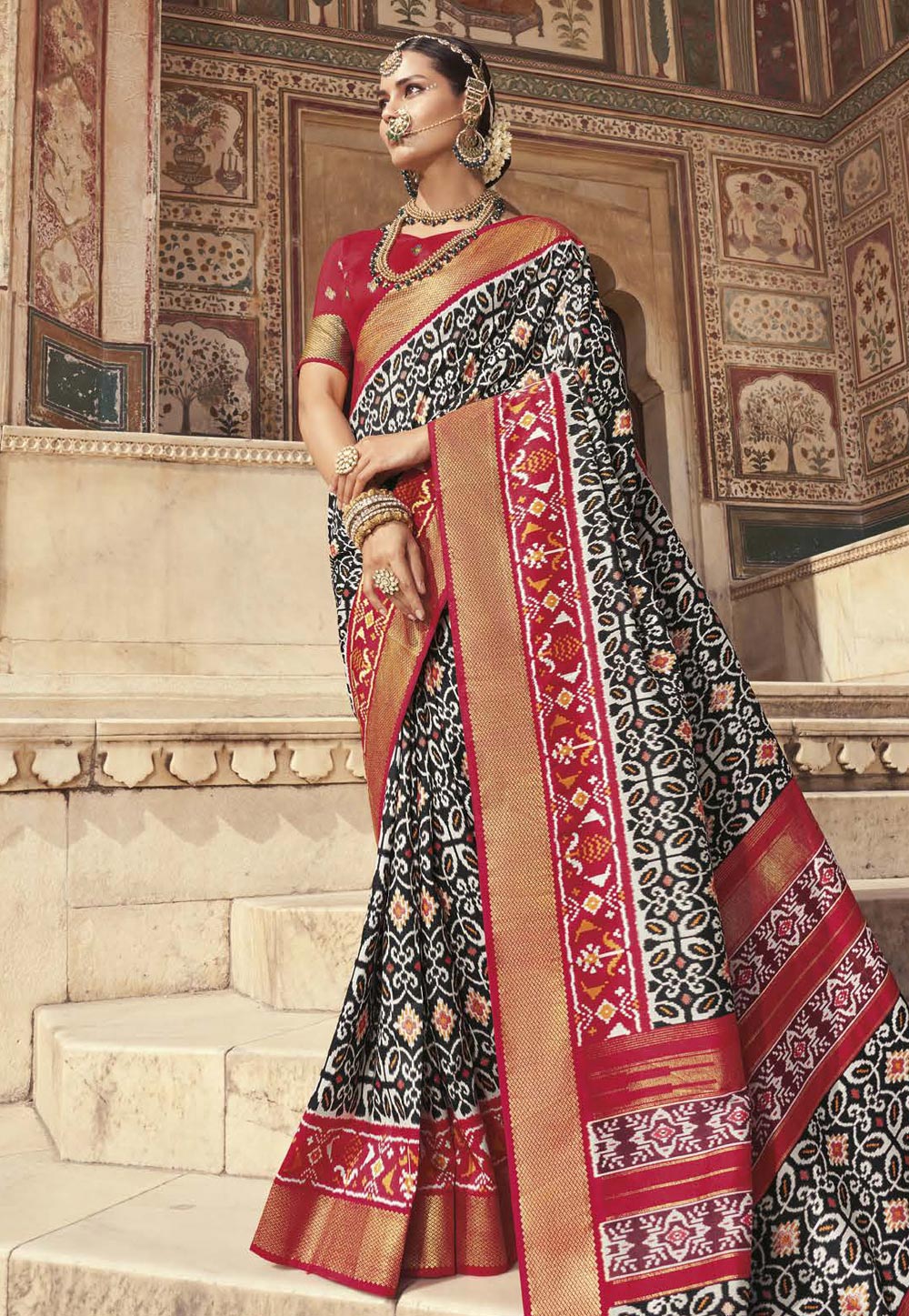 Sangini vol 13 Dola Silk with Traditional patola saree collection at best  rate