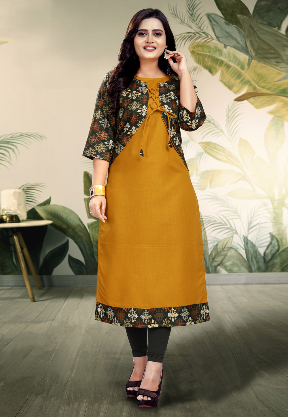 Jacket Kurti Designs for Girls  Anarkali Kurti with Jacket Style