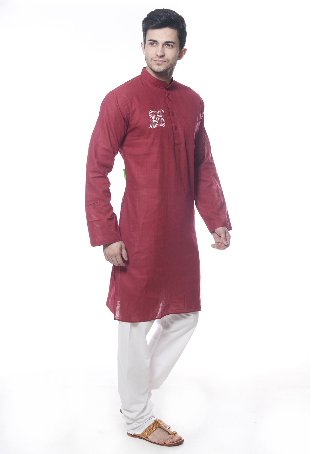 Maroon Cotton Kurta Pajama 270714