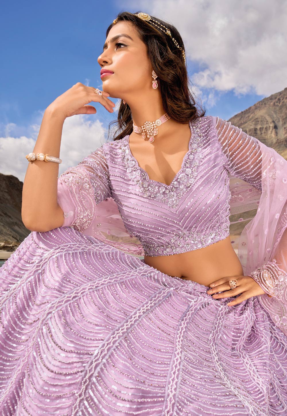 These Latest Lavender Lehengas for 2021 Real Brides Are Immaculate! | Lehenga  color combinations, Wedding matching outfits, Indian wedding outfits