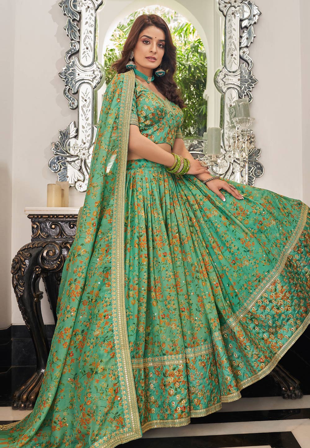 Blue Lehenga Choli Shalwar kameez Fashion, dress, wedding, girl png | PNGEgg
