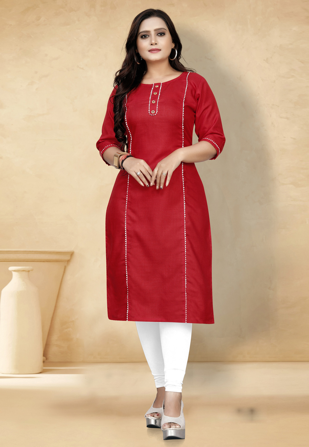 Red Cotton Tunic 237053