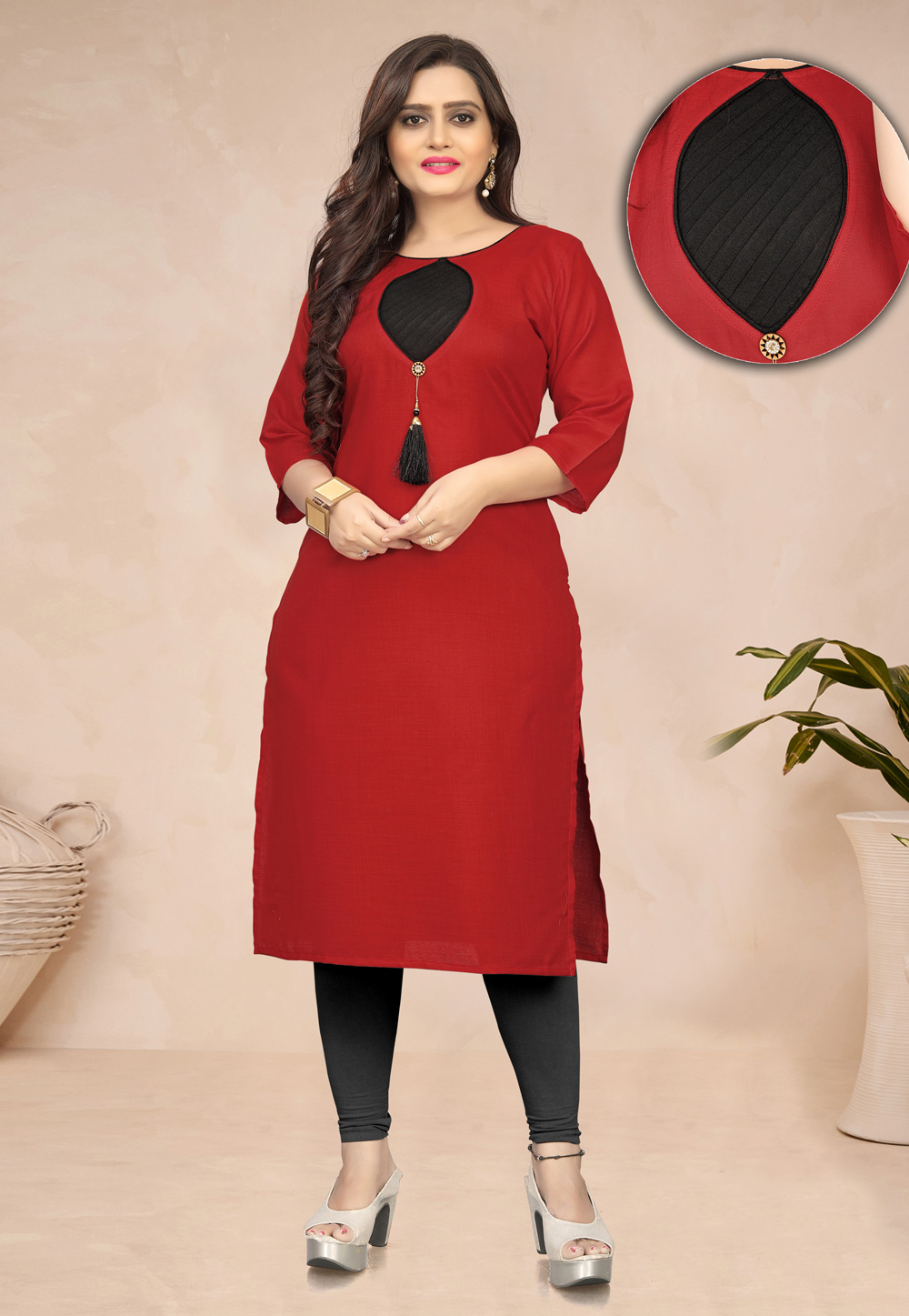 Red Cotton Tunic 237251