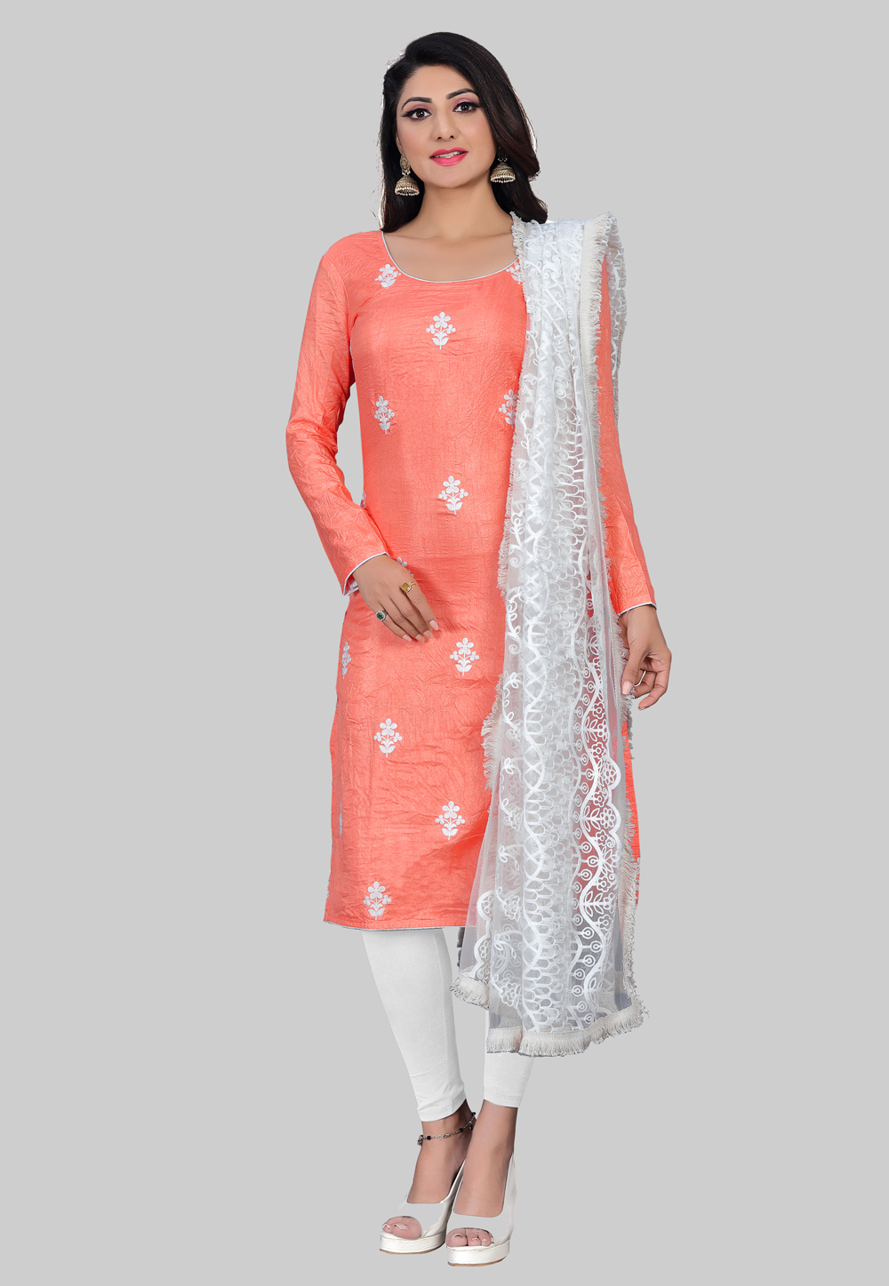 Pink Silk Churidar Salwar Suit 242900