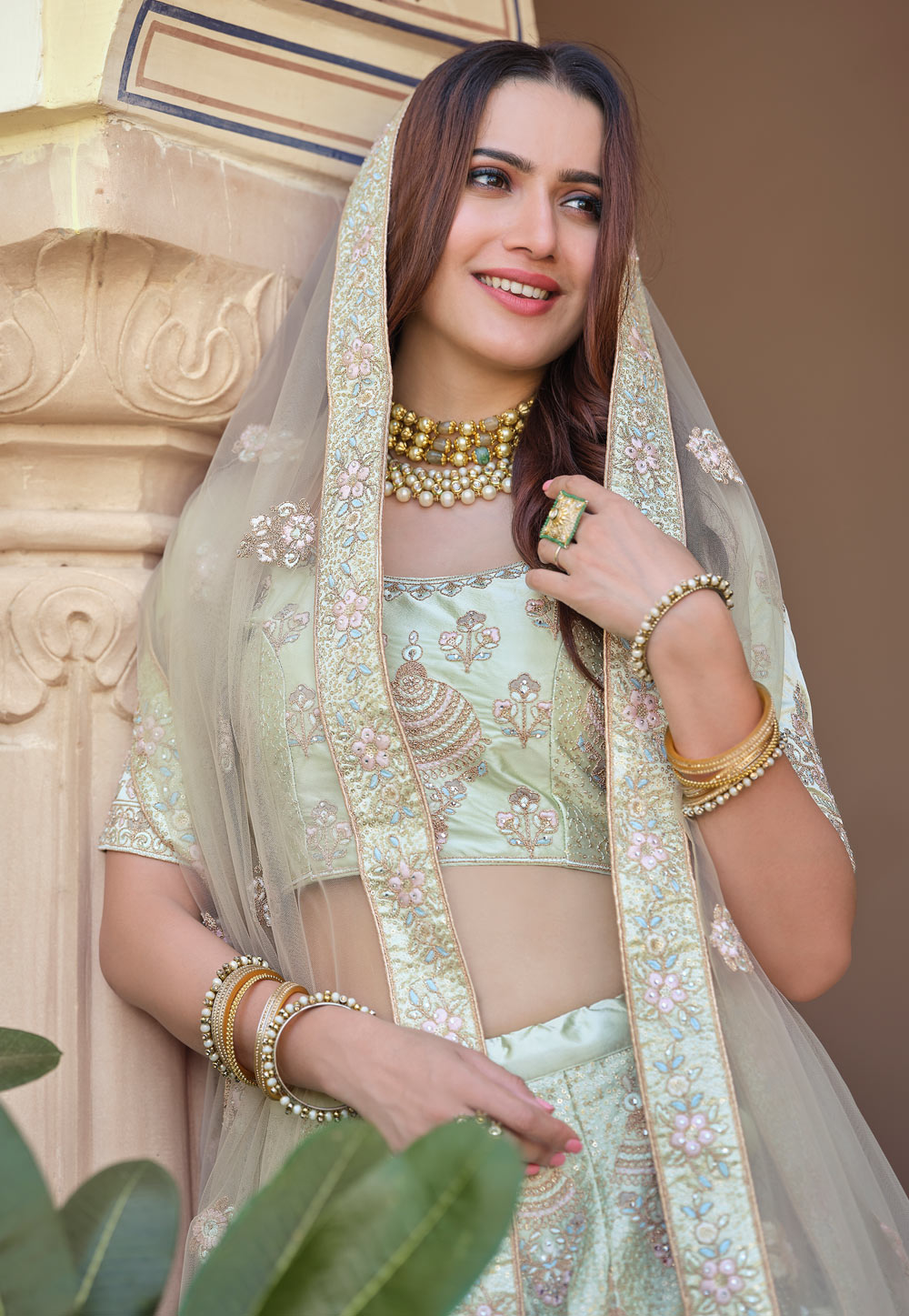Flaird Green Designer Wedding Lehenga, Lehanga Choli at Rs 4999 in Surat