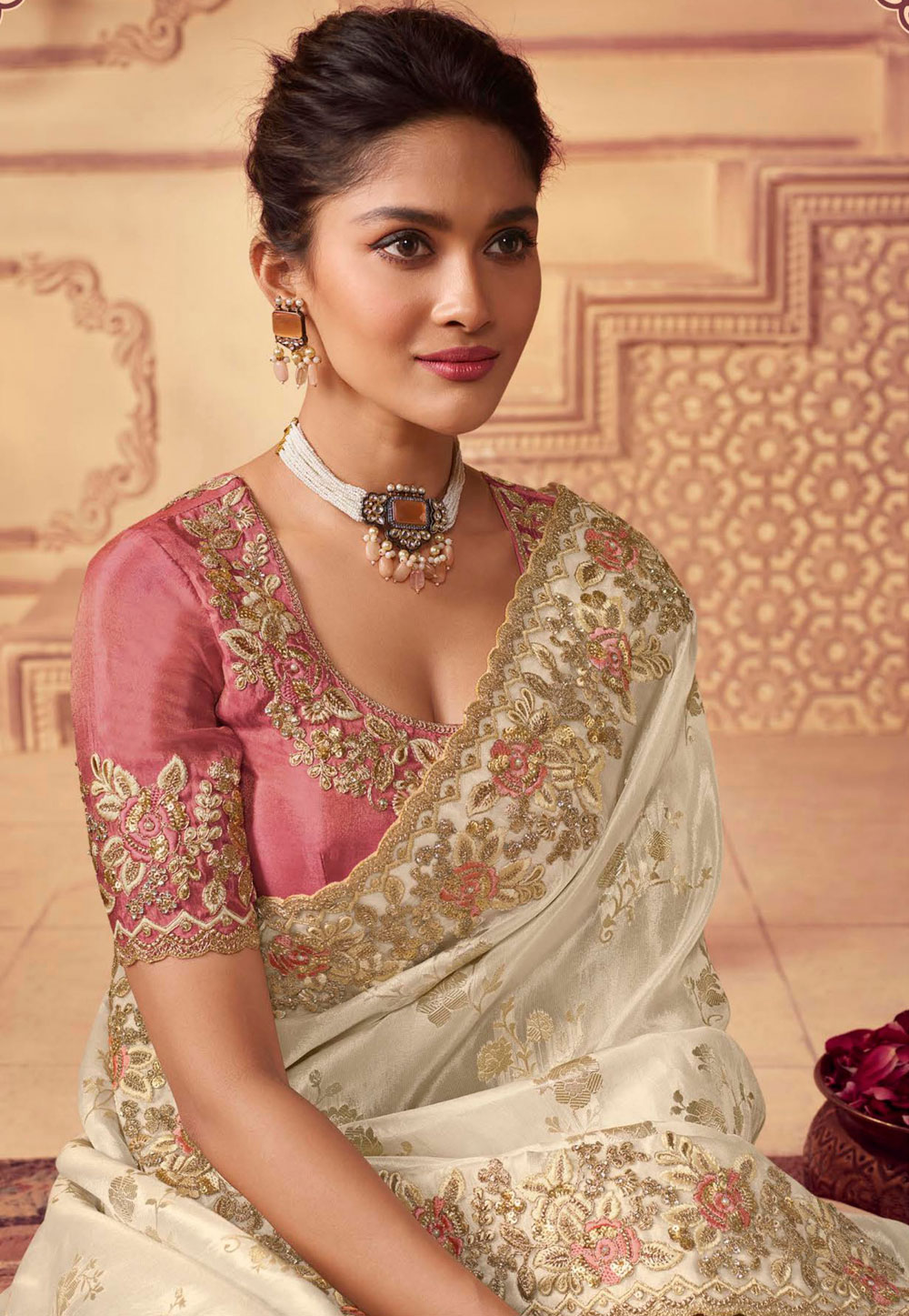 RN-2 China Silk Saree Catalog, 6.3 m (with blouse piece) at Rs 445 in Surat