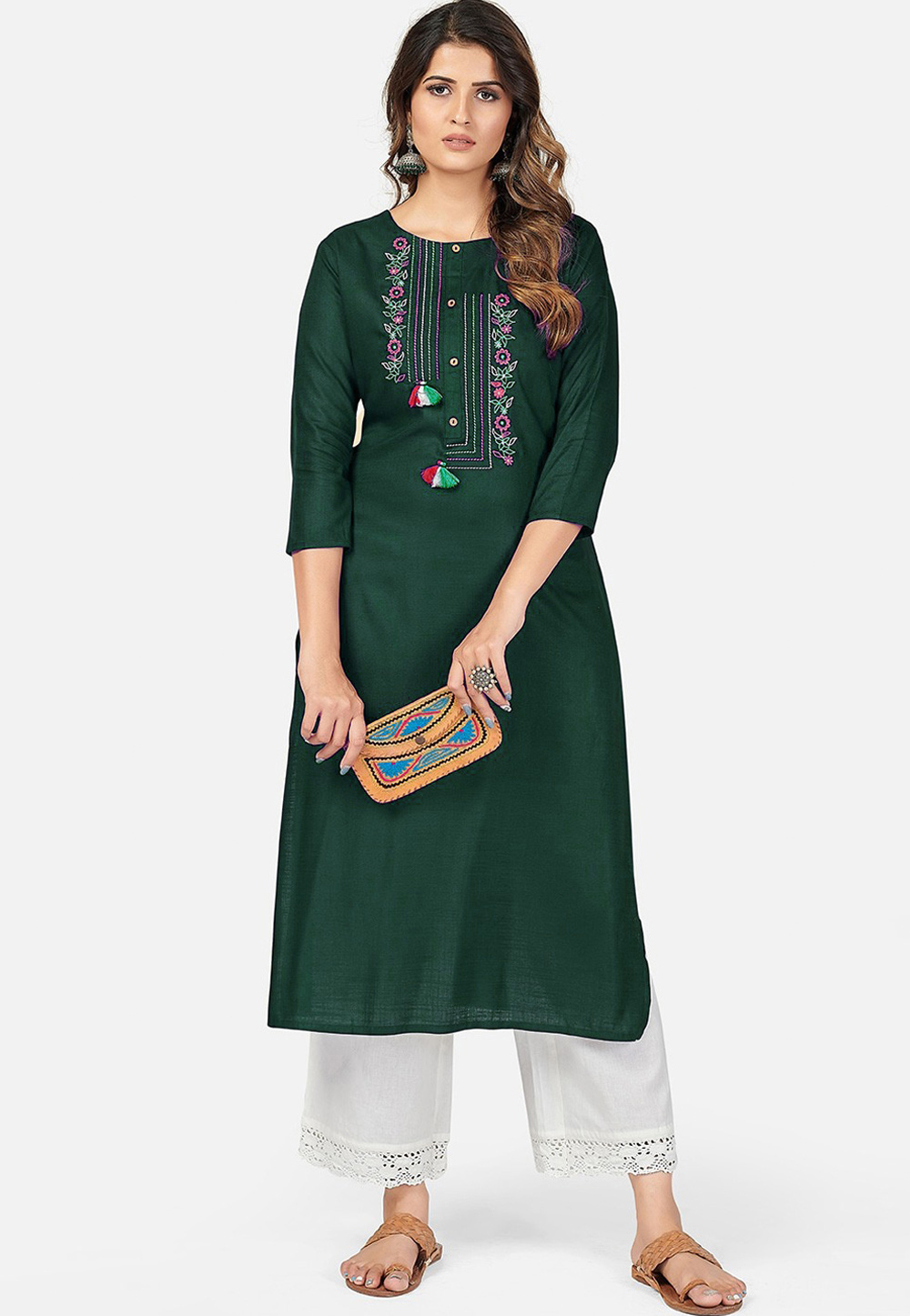 Green Rayon Tunic 266496