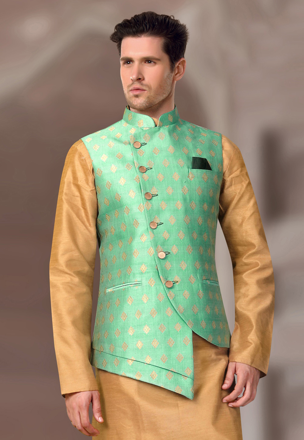 Nehru Jacket for Men Green Printed, Modi Jacket for Men, Formal Nehru Jacket,  Nehru Jacket For, Wedding, for Men, Velvet Jacket, Green, - Etsy Sweden