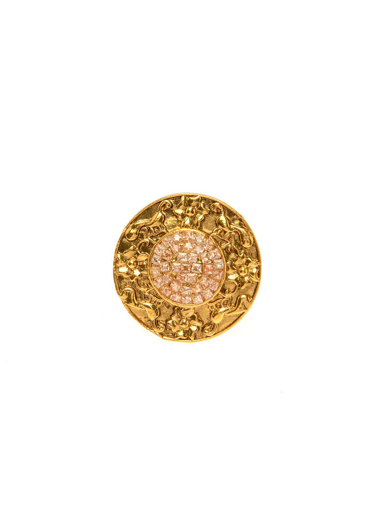 Brown Copper American Diamond Ring 82909
