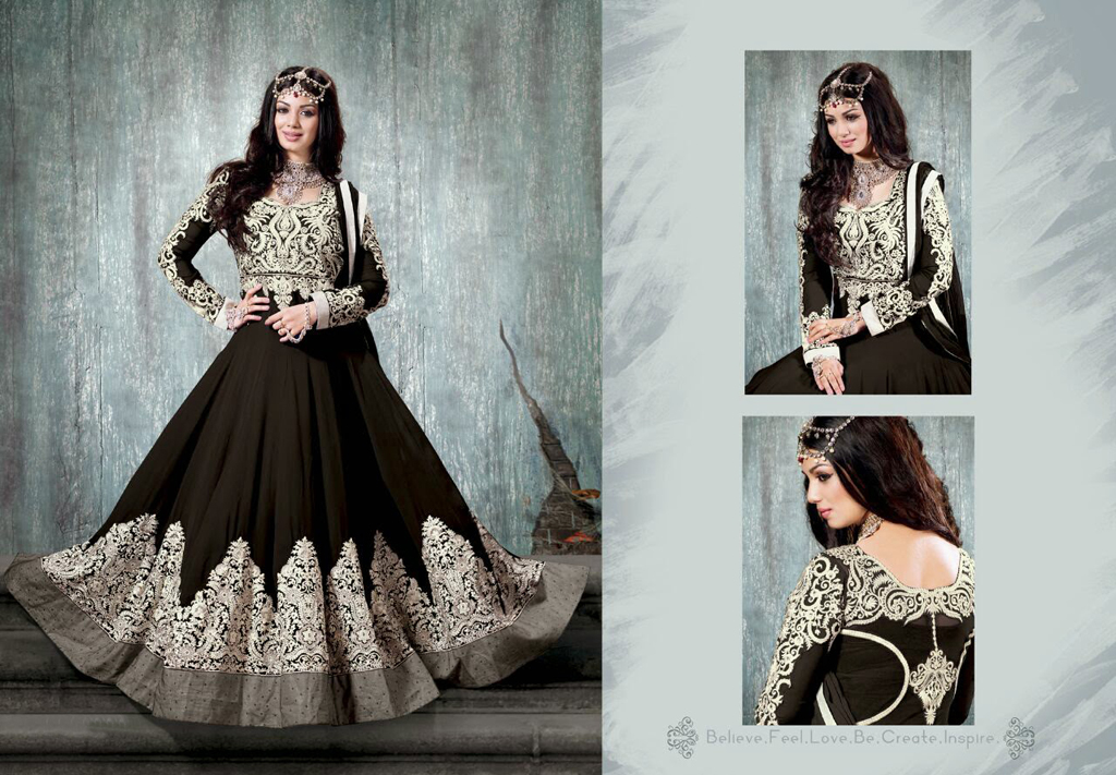 Ayesha Takia Black Georgette Bollywood Salwar Kameez 44303