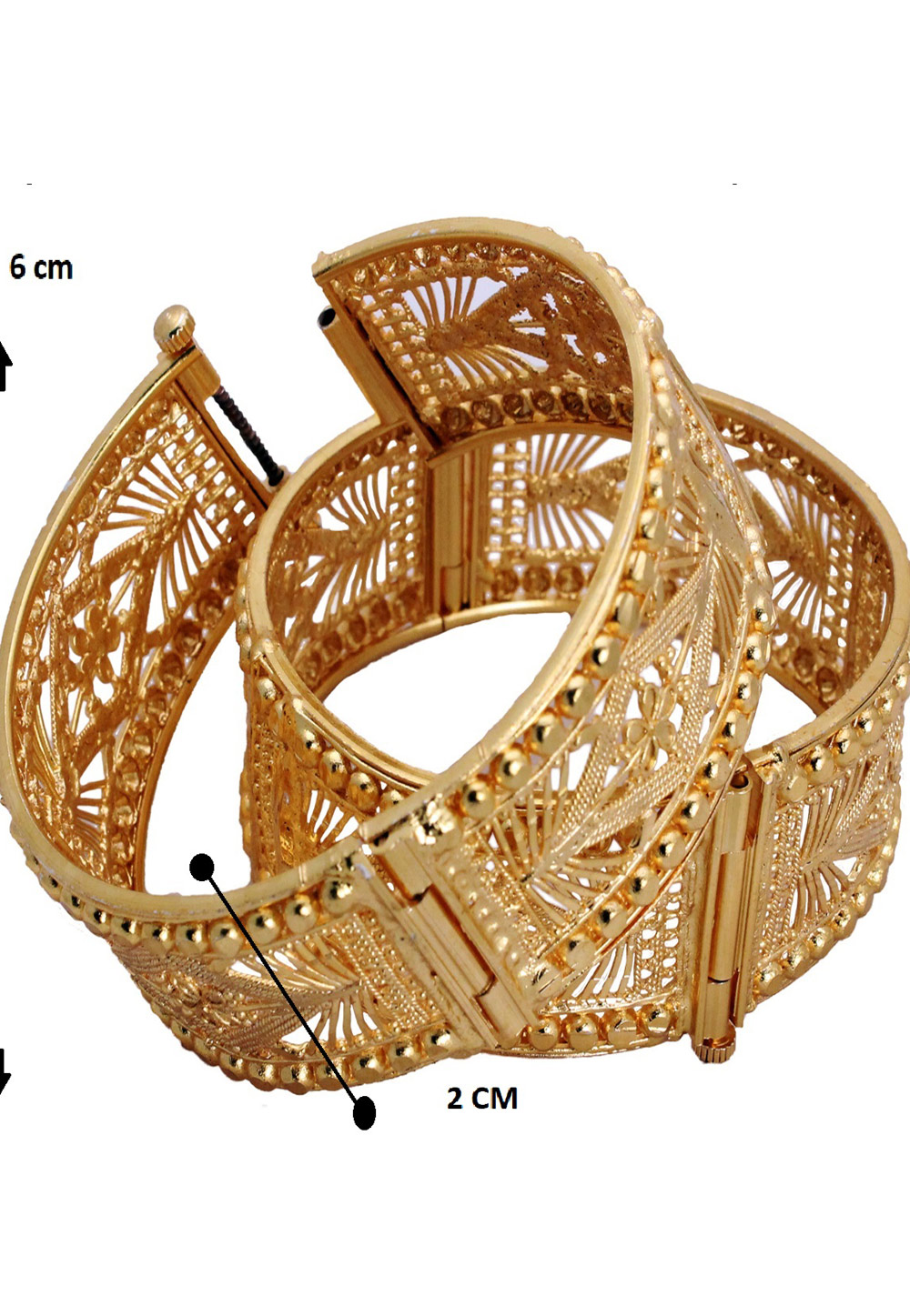 Golden Brass Bangle 216706