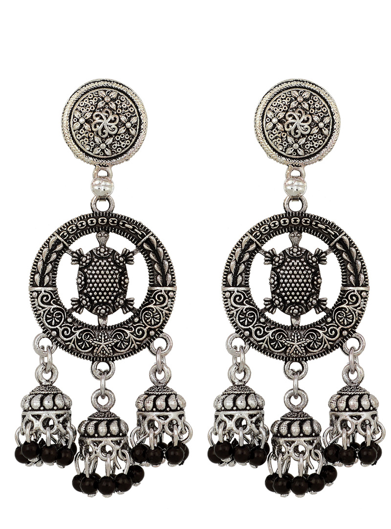 Silver Brass Earrings 150725