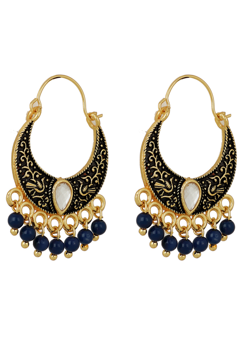 Blue Brass Earrings 150752