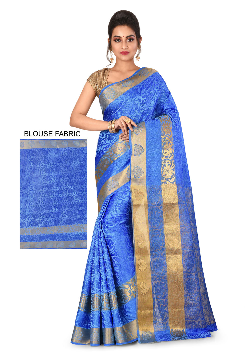 Blue Art Silk Festival Wear Saree 198420