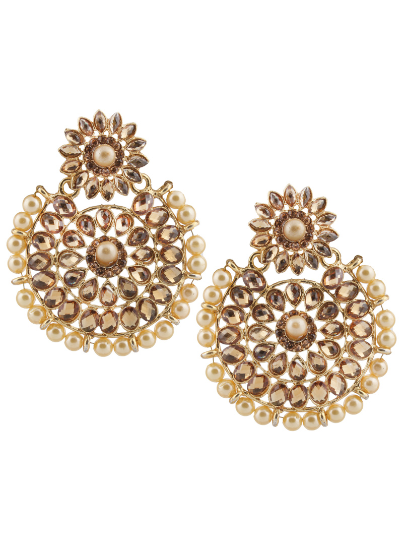 Brown Brass Earrings 151053