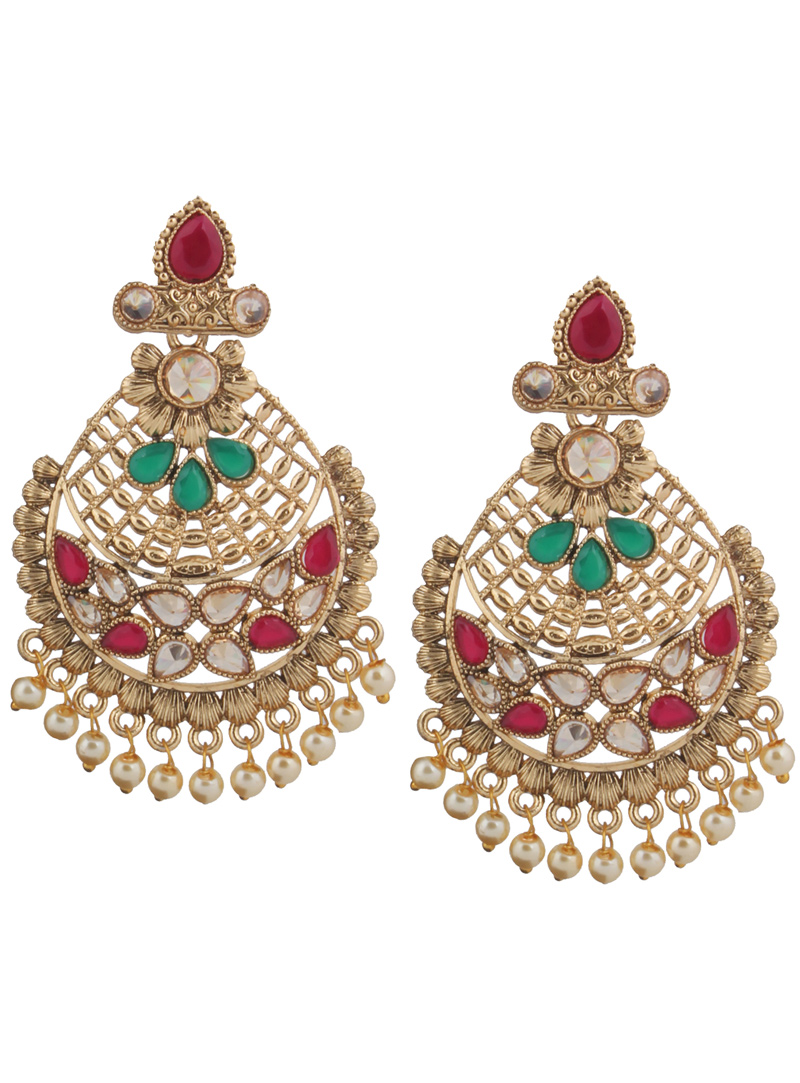 Multicolor Brass Earrings 151064