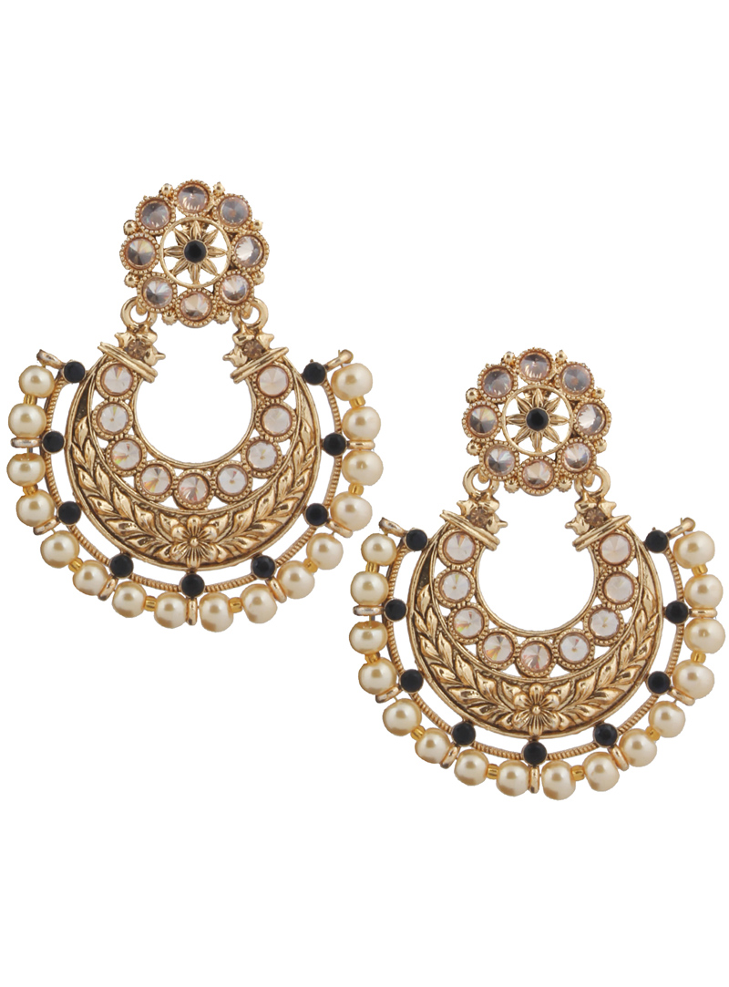Golden Brass Earrings 151150