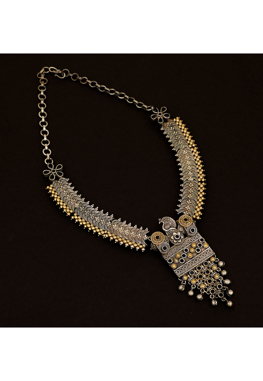 Silver Brass Necklace Set 161217