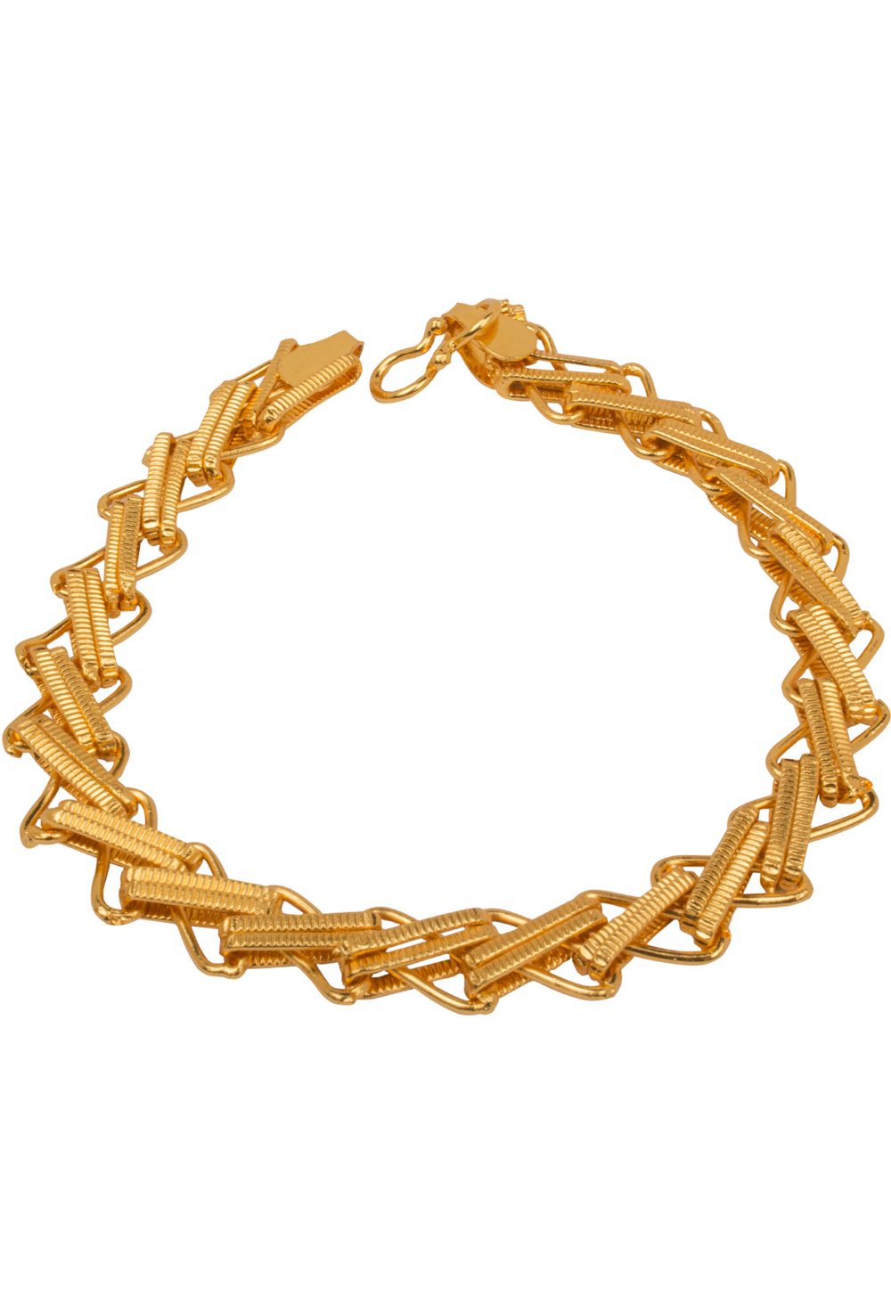 Golden Alloy Men Gold Plated Bracelet 175603