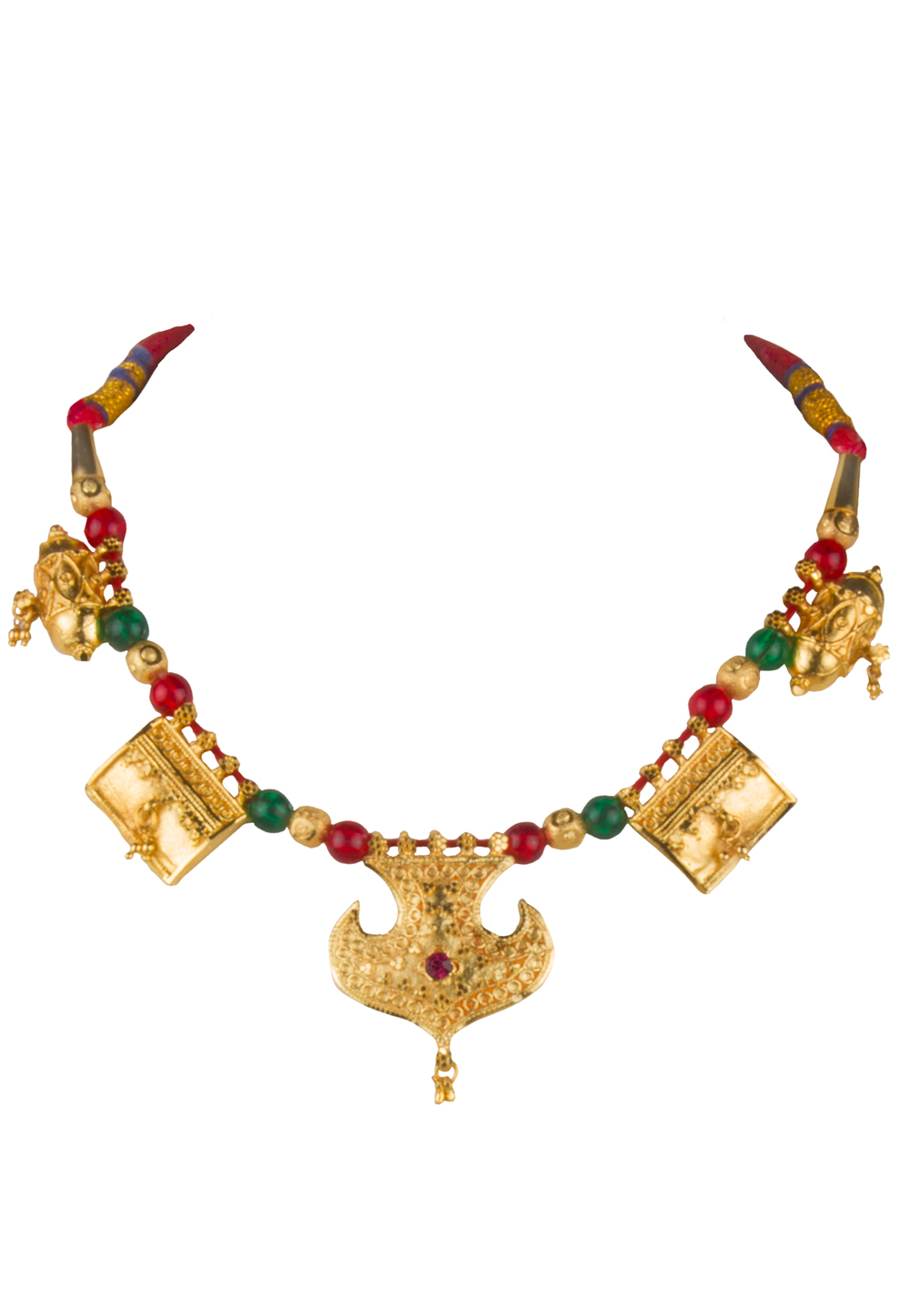 Golden Brass Gold Plated Necklace 171912