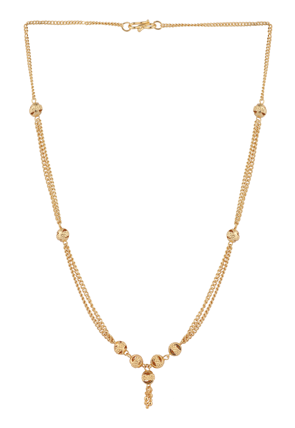 Golden Alloy Necklace 224524