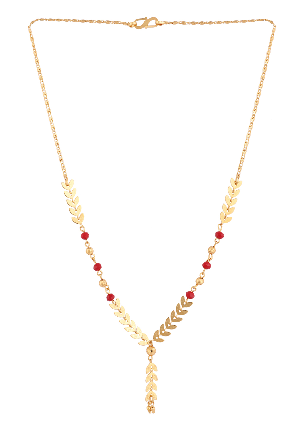 Red Alloy Necklace 224525