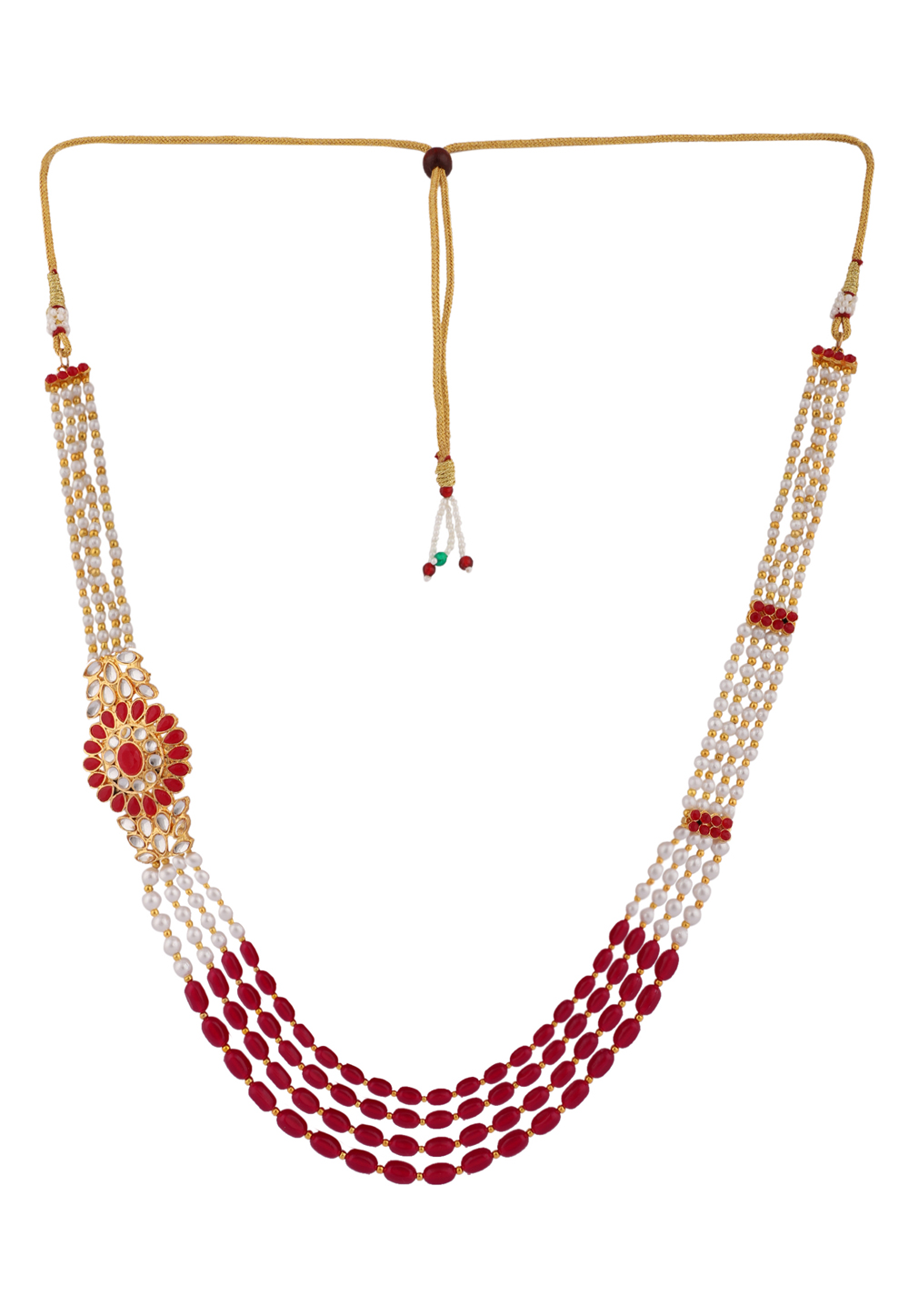 Red Alloy Necklace 224528
